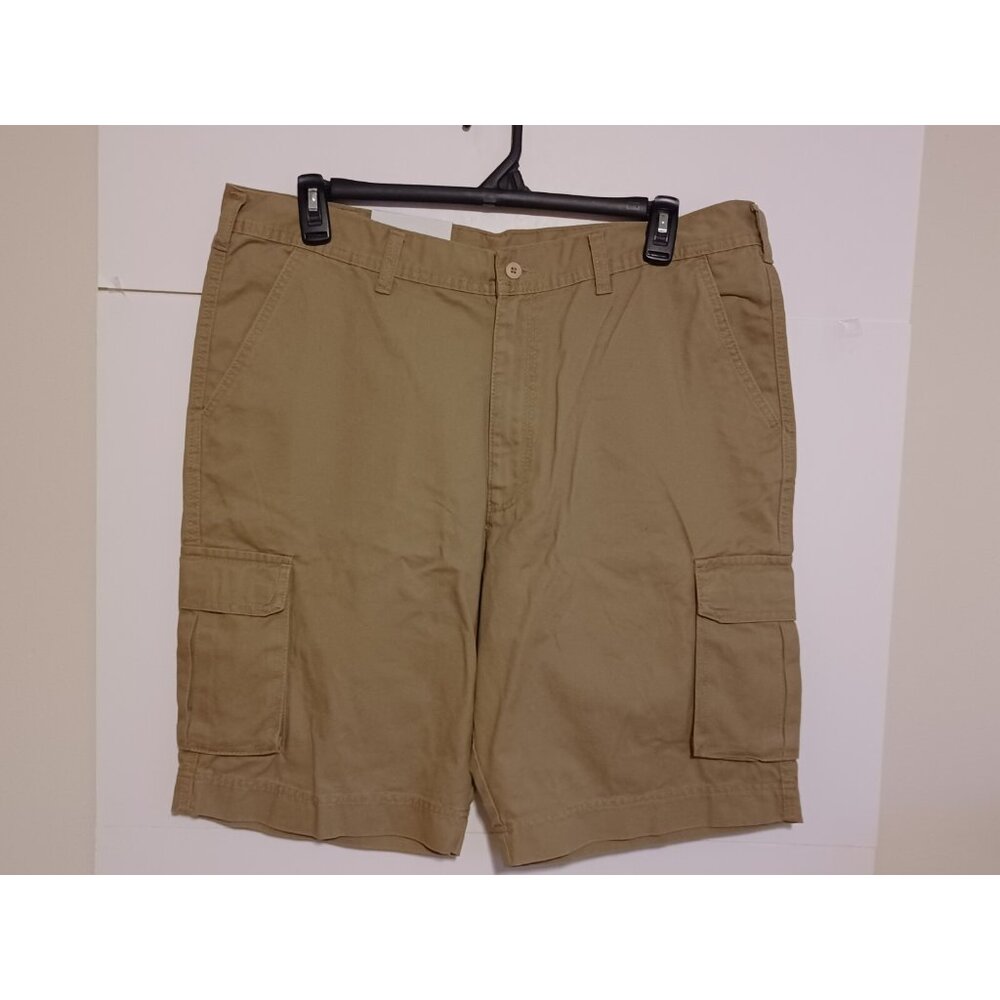 Full Blue Rugged Cargo Work Shorts Men's Size 38 Khaki